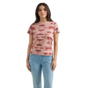Wrangler Womens Pink Multi Slim Tee