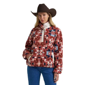 Wrangler Women's Retro Americana Cream Sherpa Pullover