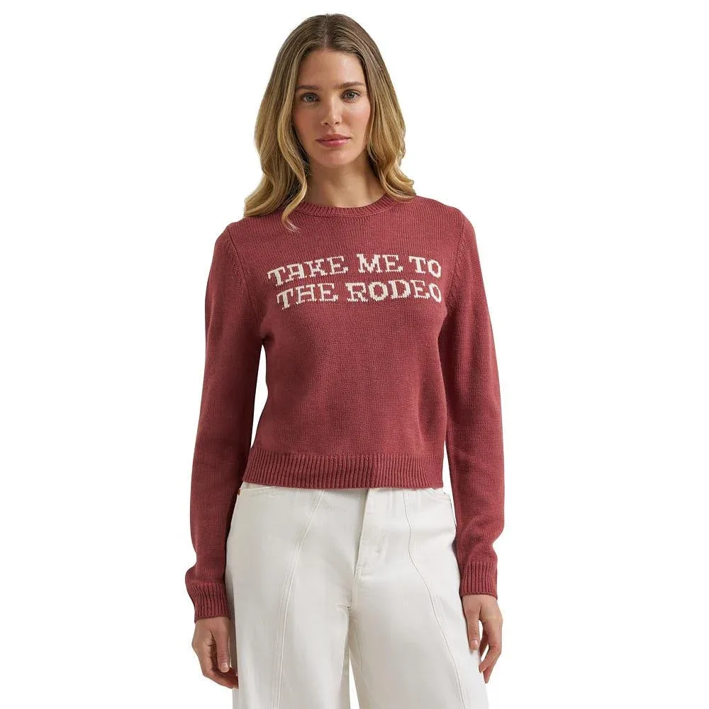 Wrangler Women's Rose Take Me To The Rodeo Sweatshirt
