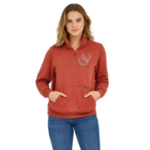 Wrangler Women's Rust Horseshoe Sweatshirt