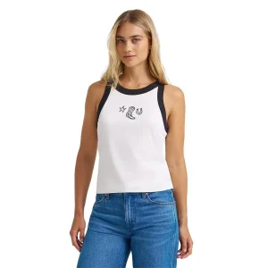 Wrangler Women's Worn White Western Icon Tank