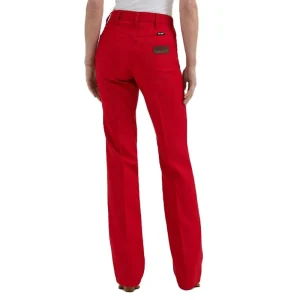 Wrangler Women's Wrancher High Rise Pant in Joy Red