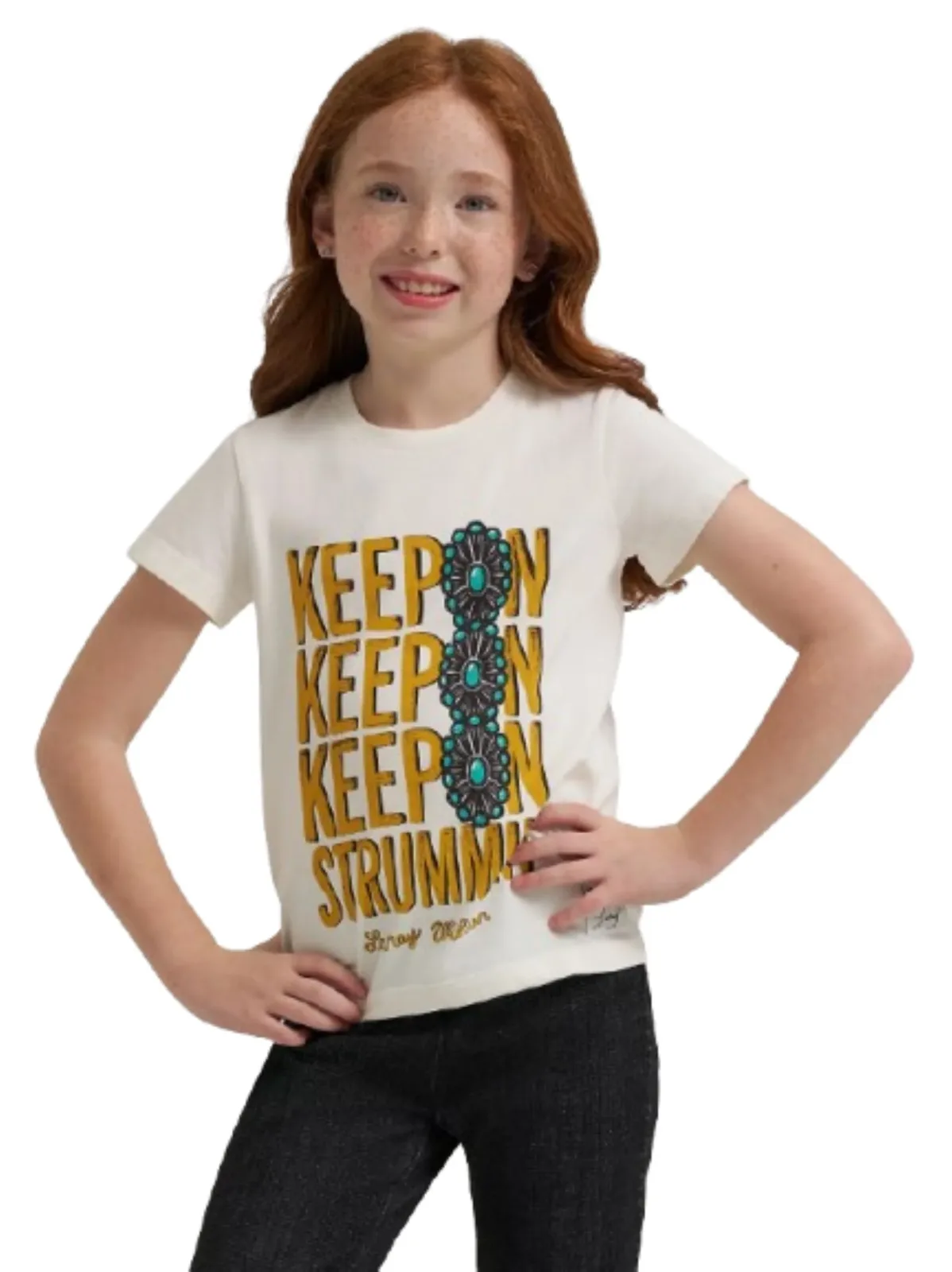 Wrangler X Lainey Wilson Girl's Keep On Keep On Tee Shirt