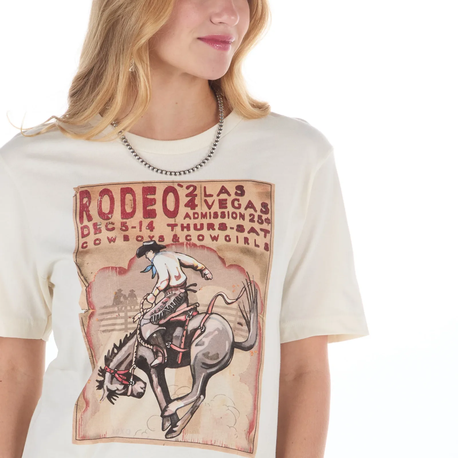 Xoxoart & Co Women's Rodeo Poster Natural Top - Image 2