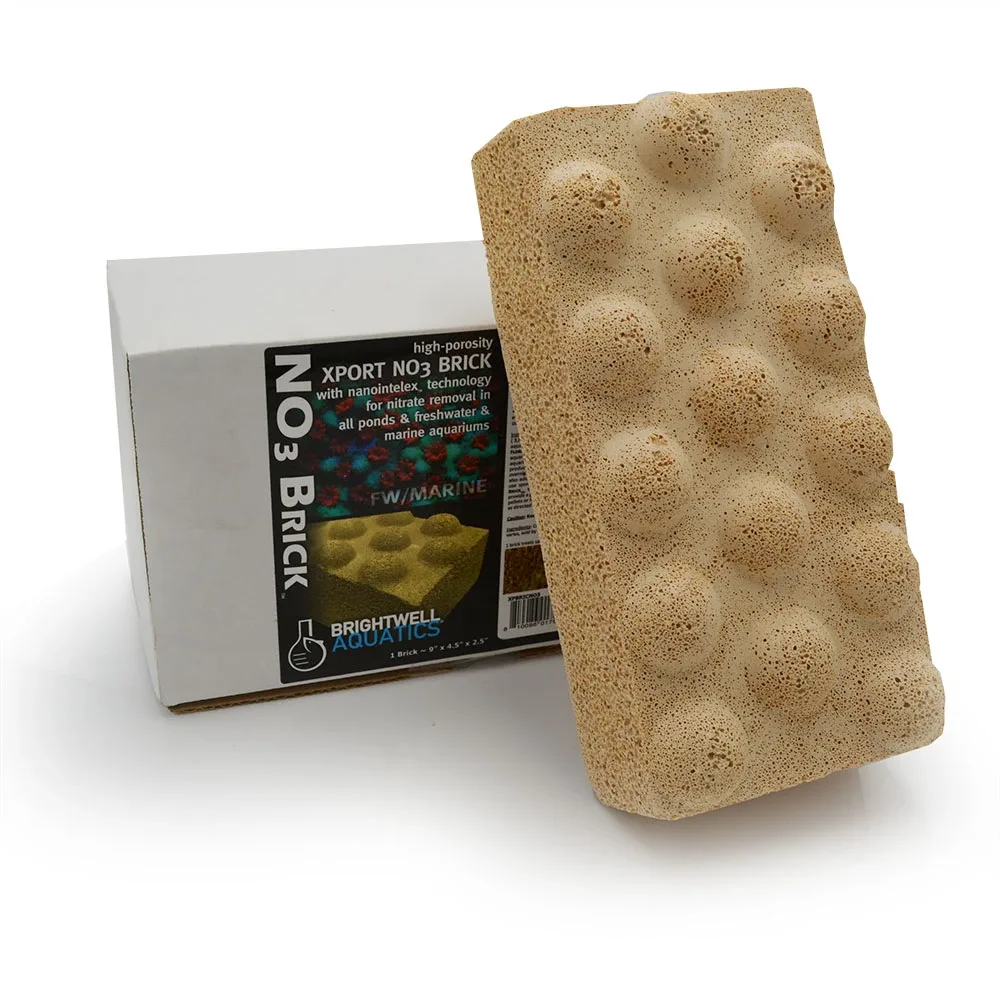 Xport NO3 Dimpled Brick - 9" x 4.50" x 2.50" - Brightwell Aquatics