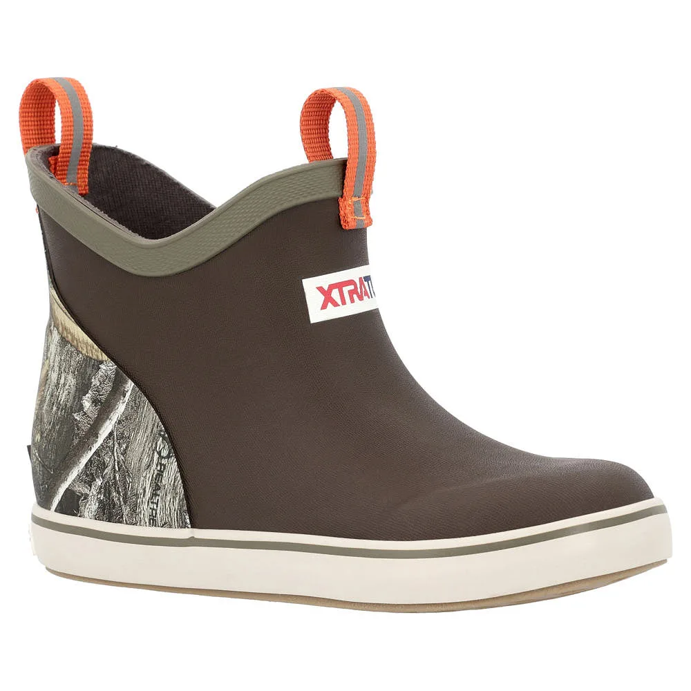 Xtratuf Kid's Dark Brown and Realtree Edge Ankle Deck Boot