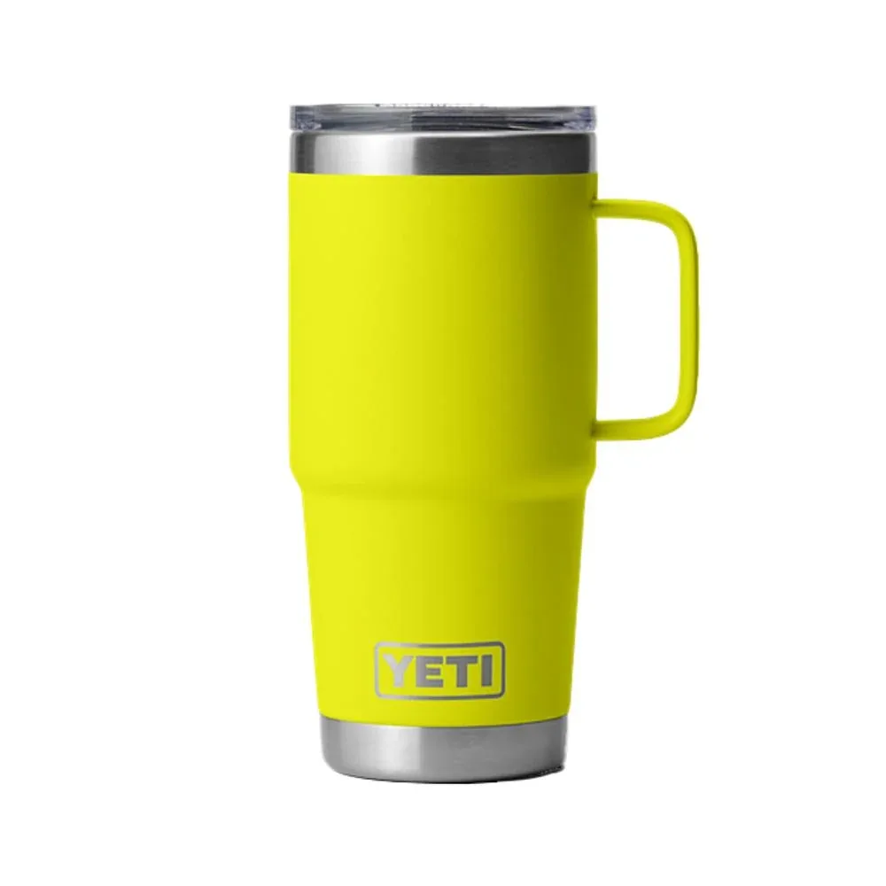 Yeti Coolers Rambler 20oz Firefly Yellow Travel Mug