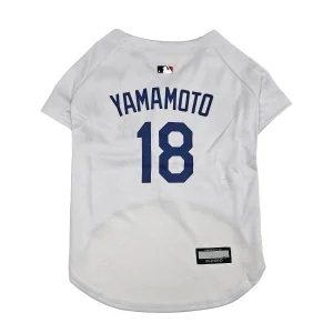 Yoshinobu Yamamoto Dog Jersey - LA Dodgers by Pets First