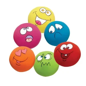 Zanies Funny Face Latex Dog Toy 6-pack