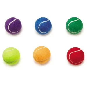 Zanies Rainbow Mini Tennis Ball 6pk
