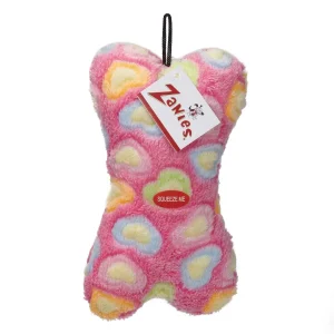 Zanies Sweetheart Snuggle Bone 7.5 In Pink