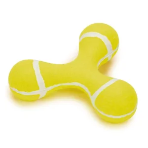Zanies Yellow Triple Knob Tennis Ball Toys