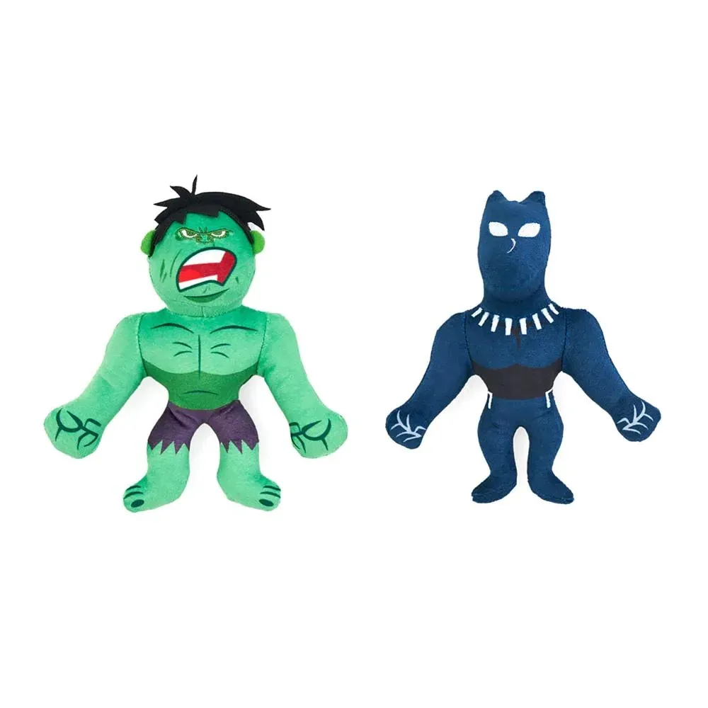 Zippypaws Comic Hulk and Black Panther Duo Dog Toys
