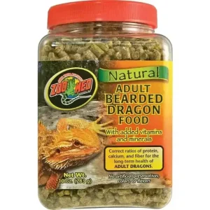 Zoo Med Bearded Dragon Food – Natural Adult Diet, 20oz