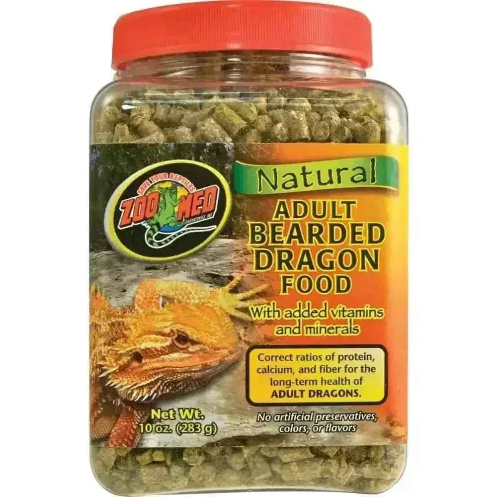 Zoo Med Bearded Dragon Food – Natural Adult Diet, 20oz