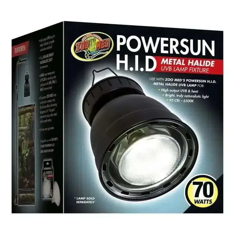 Zoo Med PowerSun H.I.D. Metal Halide UVB Bulb & Fixture Combo