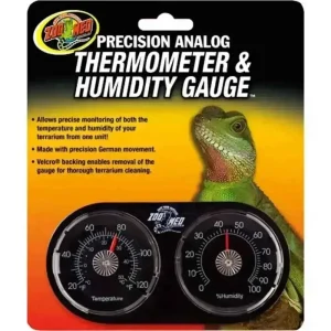 Zoo Med Precision Analog Thermometer & Humidity Gauge