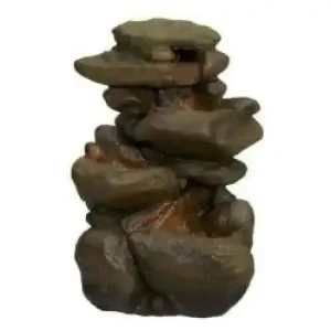 Zoo Med Repti Rapids LED Rock Waterfall Brown