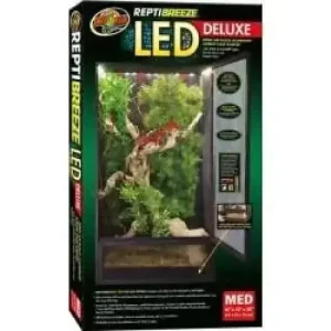 Zoo Med ReptiBreeze LED Deluxe Open Air Aluminum Screen Cage
