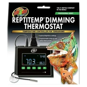Zoo Med ReptiTemp Dimming Thermostat – Precision Heat Control for Your Reptile's Habitat